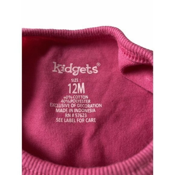 Kidgets Simply Adorable Baby Girls size 12 Months Pink Dress - Picture 3 of 5